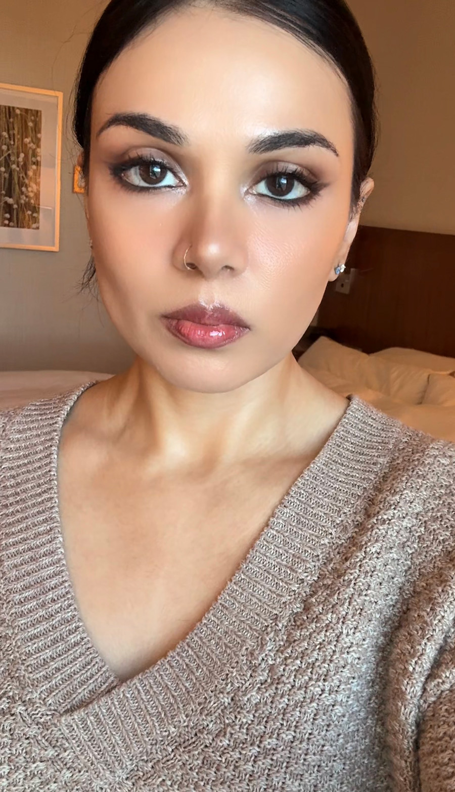 A soft portrait used as a reference surface.